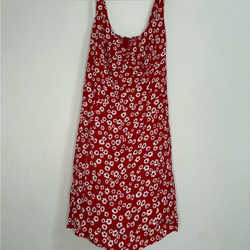Reformation Scarlet Daisy Mini Dress